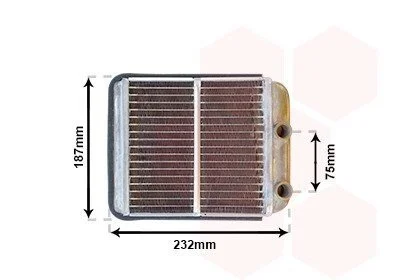 Радиатор печки Van Wezel 32006186