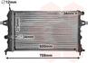 Радиатор охлаждения ASTRAG/ZAFIRA 14/16MT +AC Van Wezel 37002296 (фото 2)
