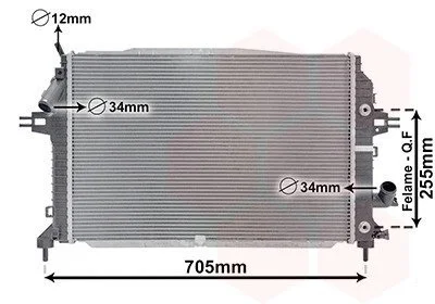 Радіатор, охолодження двигуна Van Wezel 37002460 (фото 1)