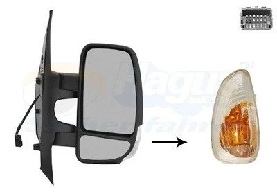Дзеркало зовнішнє Van Wezel 3799802