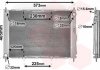 Радіатор, охолодження двигуна. модуль охлаждения Van Wezel 4300M405 (фото 2)