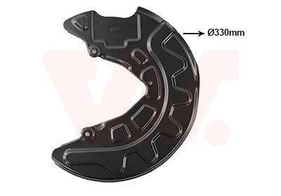 Фото 1 - захист гальмівного диска VAG FRONT LEFT Van Wezel 5766371 Захист гальмівного диска VAG FRONT LEFT Van Wezel 5766371 (фото 1)