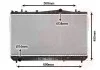 Радіатор REZZO/TACUMA MT 00-04 (Van Wezel) 81002052