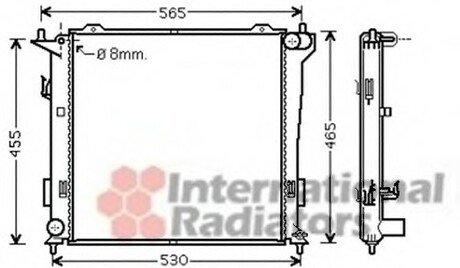 Радіатор охолодження (вир-во) Van Wezel 82002181