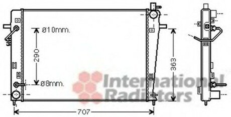 Радиатор (выр-во) Van Wezel 82002203 (фото 1)
