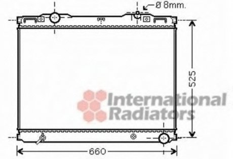 Радіатор охолодження SORENTO 25CRDi MT 02- Van Wezel 83002133 (фото 1)