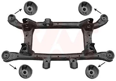 Подрамник задний HYUNDAI TUCSON только 4WD Van Wezel 8381629