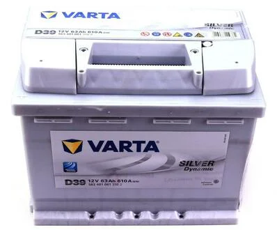АКБ D39 SILVER DYNAMIC 63 А*ч +/- 610A VARTA 5634010613162