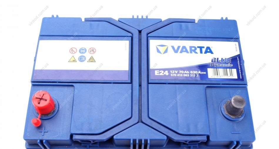 Autobatterie ASIA 12V 70Ah Varta E24 Blue Dynamic 5704130633132