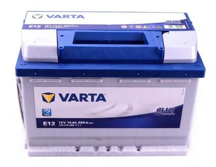 АКБ E12 BLUE DYNAMIC 74 А*ч +/- 680A VARTA 5740130683132
