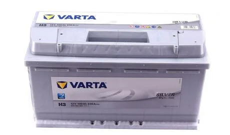 АКБ H3 SILVER DYNAMIC 100 А*ч -/+ 830A VARTA 6004020833162