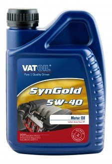 Моторное масло SynGold 5W-40 синтетическое 1 л VATOIL 50010 (фото 1)