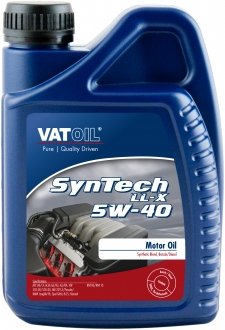 Моторное масло SynTech LL-X 5W-40 синтетическое 1 л VATOIL 50034