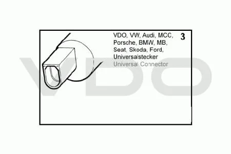 Мотор омывателя лобового стекла VDO 246082008025G