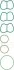 Комплект прокладок впускного колектора ALFA ROMEO TONALE, FIAT 500X, JEEP COMPASS, RENEGADE 1.3/1.3H 08.18- VICTOR REINZ 111086801 (фото 1)