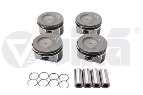 Поршень у комплекті;з поршневим кільцем;1шт;+0.25MM Vika 11071700501
