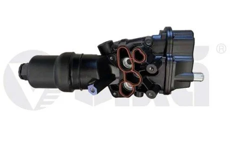 Oil filter assembly; plastic to aluminum;black Vika 11151778401