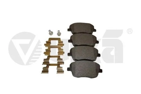 Колодки тормозные передние без датчика Skoda Fabia (00-10),VW Polo (02-10)/Seat Ibiza (02-10) Vika 66981104301