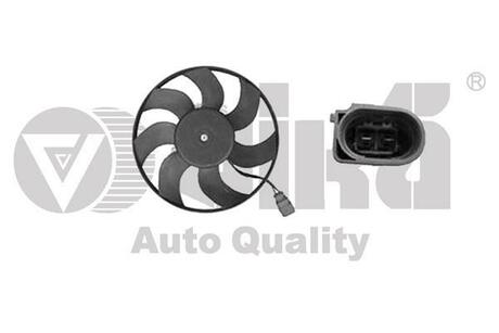 Вентилятор радиатора 150W (малый) Skoda Fabia (06-14),Octavia (04-13)/VW Golf (97-05,07-14)/Seat Ibiza (02-09) Vika 99590332401 (фото 1)
