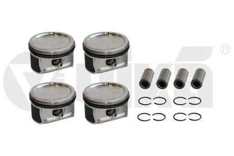 Комплект поршней с кольцами (комплект на двс) 1,6L mot.CFNA,CLRA,CLSA VW Jetta (Vika K11778901