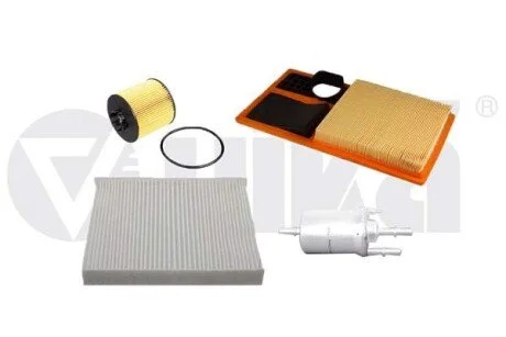 Фото 1 - комплект фільтрів (4 шт.) Audi A1/VW Fox, Polo/Skoda Fabia 1.2,1.4D,1.4,1.6D,1.6, 2.0D Vika K11795801 Комплект фільтрів (4 шт.) Audi A1/VW Fox, Polo/Skoda Fabia 1.2,1.4D,1.4,1.6D,1.6, 2.0D Vika K11795801 (фото 1)