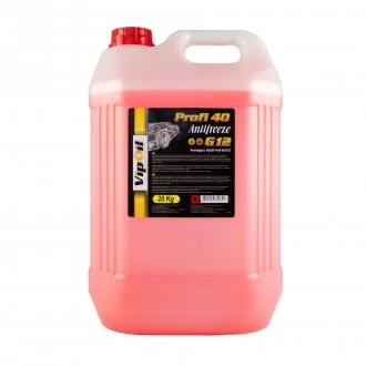 Антифриз VipOil G12 Profi 40 (червоний), 20кг VIPOIL 701255
