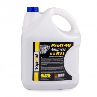 Антифриз VipOil G11 Profi 40 (синій), 10кг х2 VIPOIL 701400