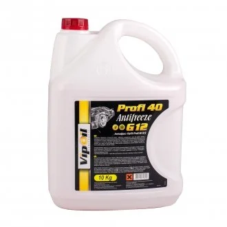 Антифриз VipOil G12 Profi 40 (червоний), 10кг х2 VIPOIL 701404