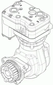 Компрессор сжатого воздуха Wabco 912 117 000 0