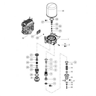 РМК вологоосушувача Wabco 932 510 964 2