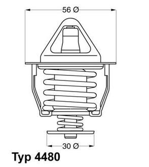 Термостат Toyota - знято з виробництва WAHLER 448082D (фото 1)
