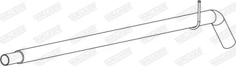 Вихлопна труба задн/середн (довжина:1130мм) RENAULT CAPTUR I, CLIO IV 1.5D 11.12- WALKER 10913