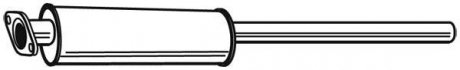 Глушник системи випуску (середній) WALKER 23210 (фото 1)