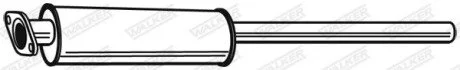Глушник системи випуску (середній) WALKER 23210