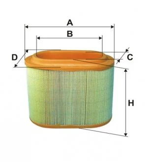 Фильтр воздушный (AE 358) WIX FILTERS WA6570