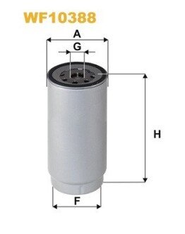 Фільтр паливний Daf 75/85/95/CF/XF/MB Antos/Arocs/Atego 3 01- (OM934) WIX FILTERS WF10388