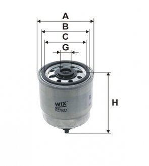 Фильтр топливный (выр-во) WIX FILTERS WF8361 (фото 1)