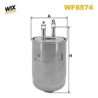 Фильтр топливный RENAULT MEGANE III, SCENIC III 1.5 DCI 09-12 (WIX-FILTERS) WIX FILTERS WF8574