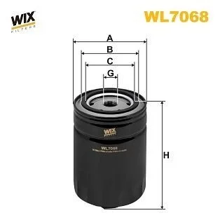 Фильтр масляный (OP 525) WIX FILTERS WL7068