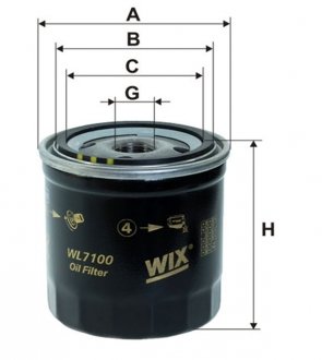 Фильтр масляный WIX FILTERS WL7100 (фото 1)