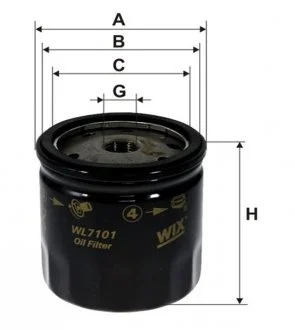 Фильтр масляный (OP 554) WIX FILTERS WL7101