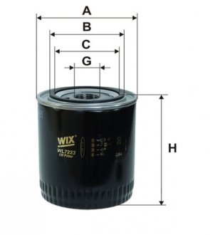 Фильтр масляный (выр-во Wix-Filtron) WIX FILTERS WL7223