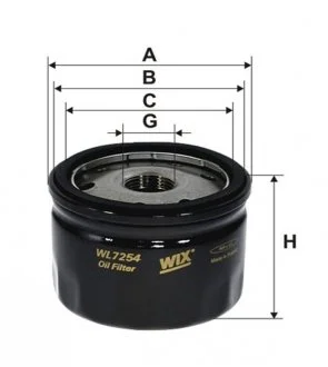 Фильтр масляный (OP 643/3) WIX FILTERS WL7254