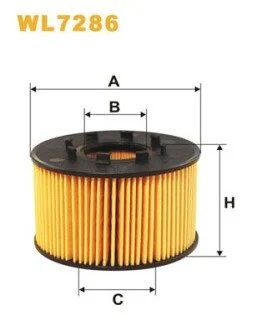 Фильтр масляный (OE 665/1) WIX FILTERS WL7286