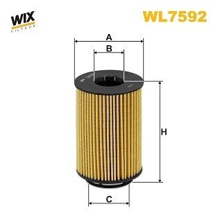 Фільтр палива WIX FILTERS WL7592