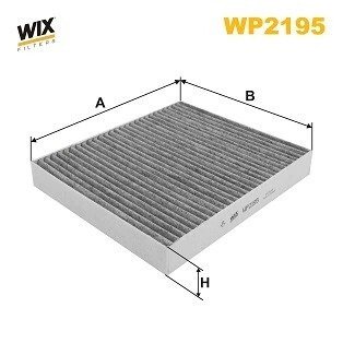 Фільтр салону KIA OPTIMA IV 15- вугільний WIX FILTERS WP2195 (фото 1)