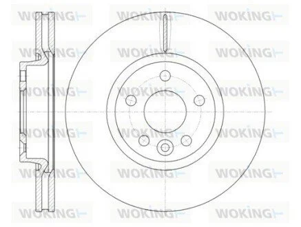 Диск тормозной Ford Mondeo IV Galaxy S-max 07> / RR Evogue Discovery sport / пер WOKING D61019.10