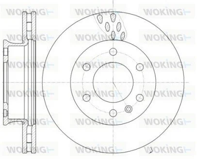 Гальмівний диск перед. Crafter/W906/W907 (06-21) WOKING D61034.10