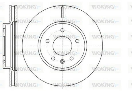 Диск тормозной перед. (Remsa) (кратно 2 шт.) Chevrolet Captiva, Opel Antar WOKING D6118310