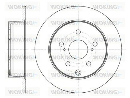 Диск тормозной Toyota Rav4 III IV / задн WOKING D61188.00